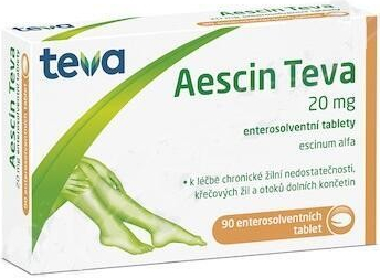 AESCIN TEVA POR 20MG TBL ENT 90