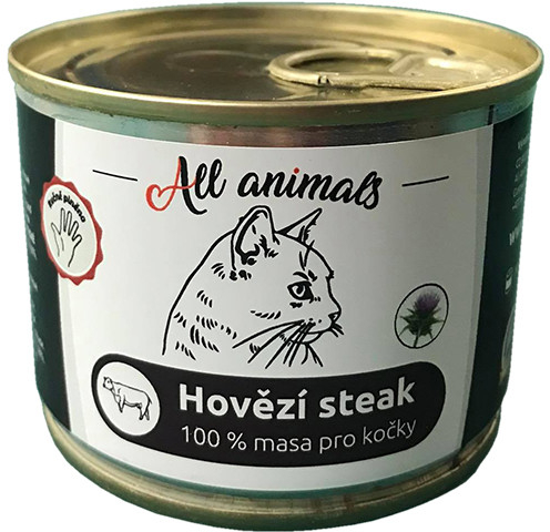 All Animals Cat hovězí steak 0,2 kg
