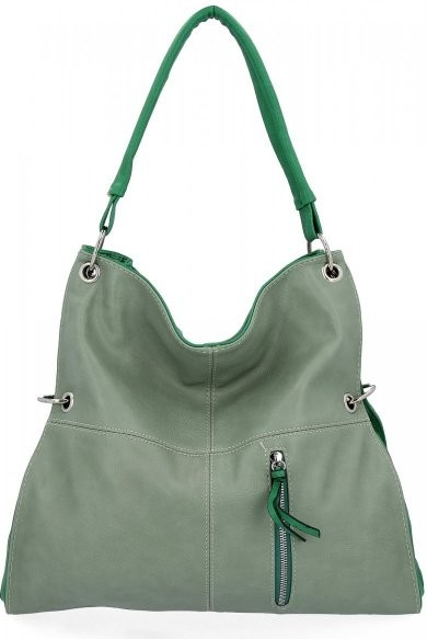 Hernan kabelka shopper bag HB0170 světle zelená