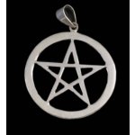 Stříbrné šperky, přívěsek Pentagram. kultovní přívěsek-priv29-