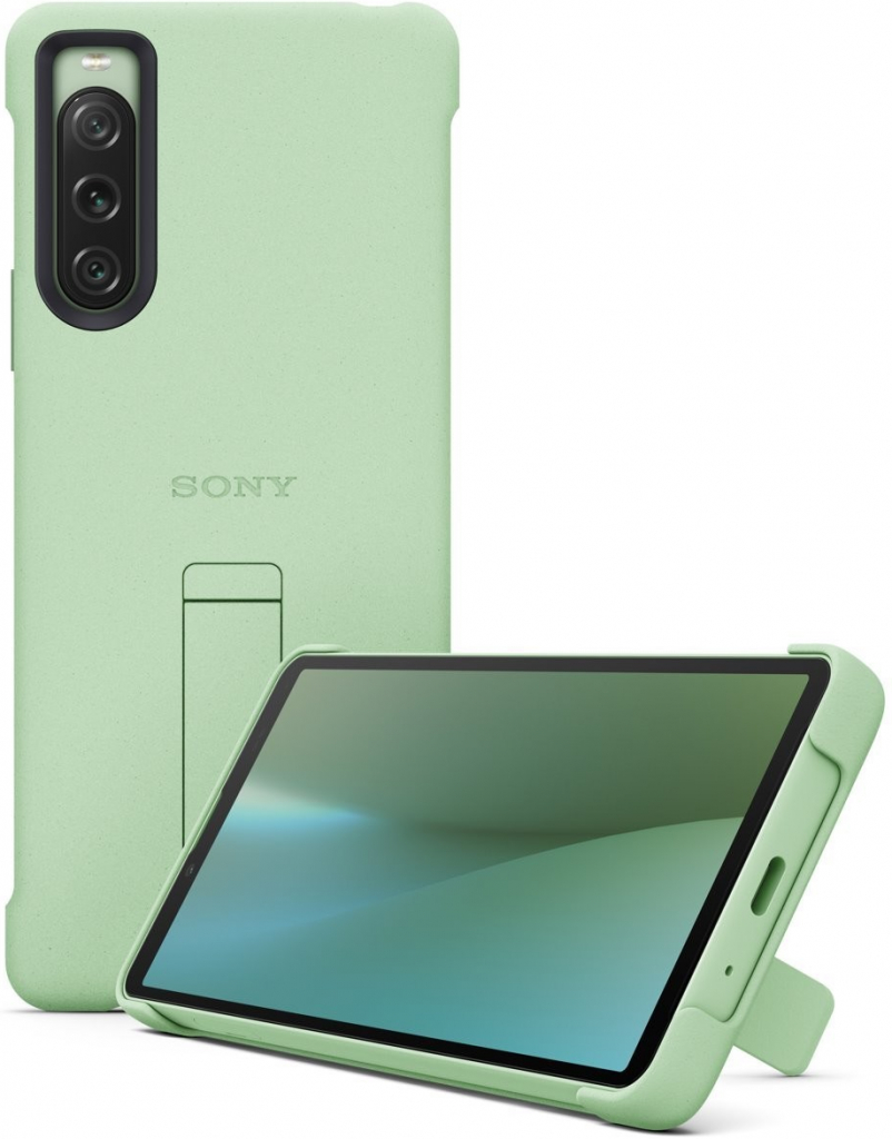 Pouzdro SONY Xperia 10 V Stand Cover Sage zelené XQZCBDCG.ROW