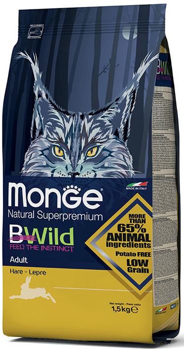Monge BWILD Cat Zajíc Adult 10 kg