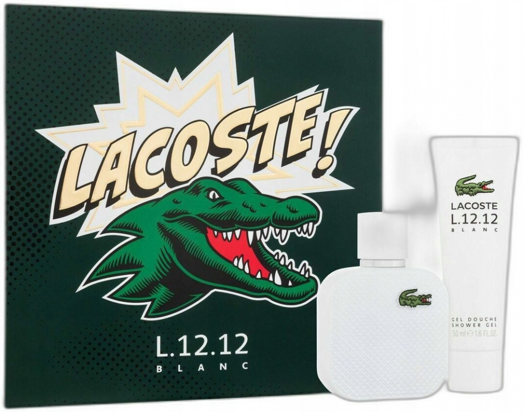Lacoste Eau De Lacoste L.12.12 Blanc EDT 50 ml + sprchový gel 50 ml dárková sada