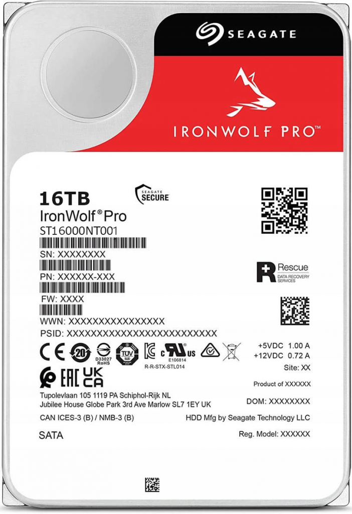 Seagate IronWolf Pro 16TB, ST16000NT001