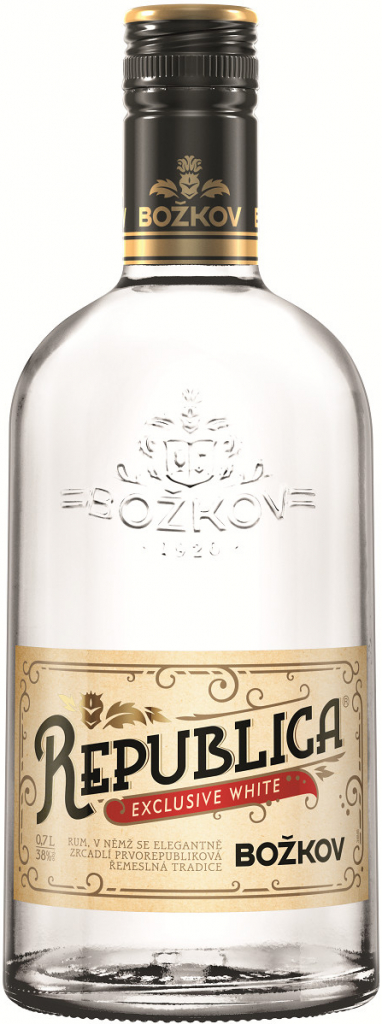 Božkov Republica Exclusive White 38% 0,7 l (holá láhev)