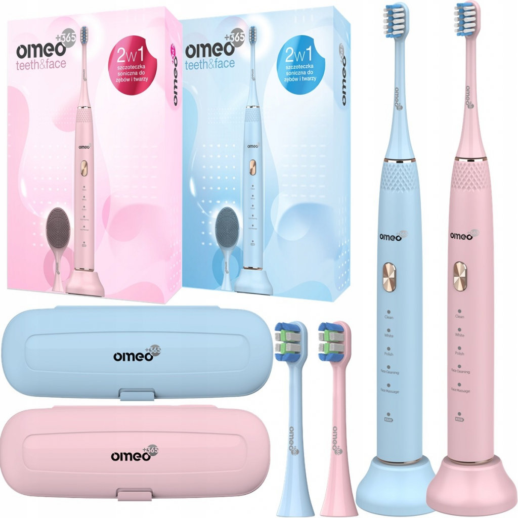 Omeo 365 Teeth & Face Duo Blue/Pink