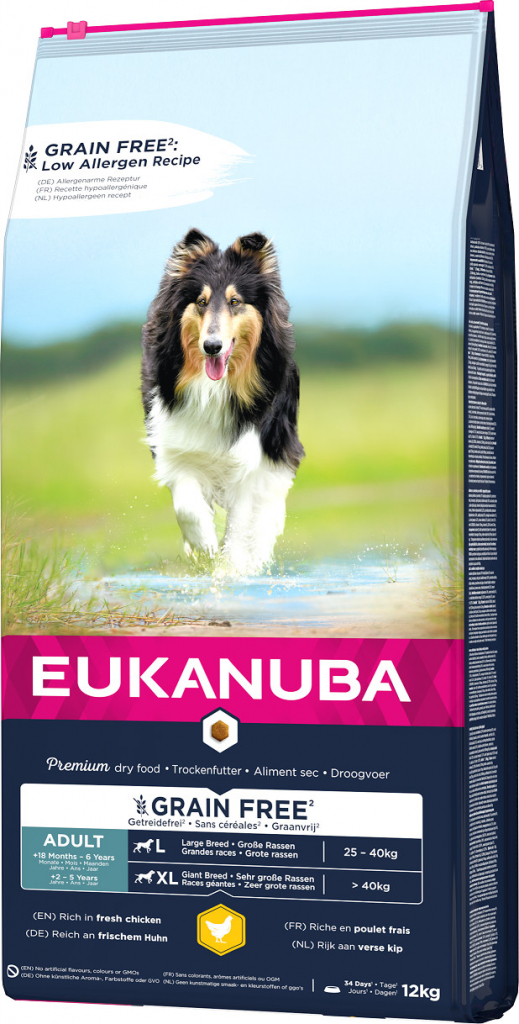 Eukanuba Adult Large Grain Free Chicken 12 kg​