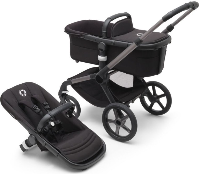 Bugaboo Fox 5 základní set Black/Grey Melange pěnová kola 2023