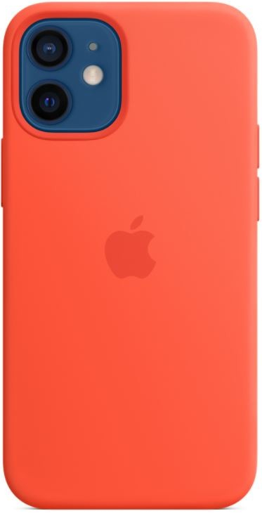Apple iPhone 12 mini Silicone Case with MagSafe Electric Orange MKTN3ZM/A