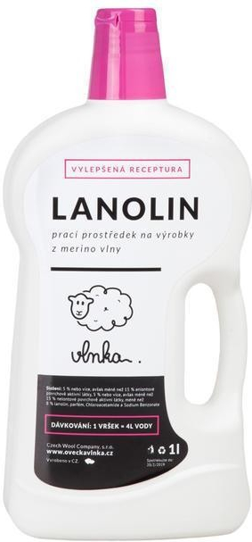 Vlnka Lanolin prací prostředek na vlnu 1 l