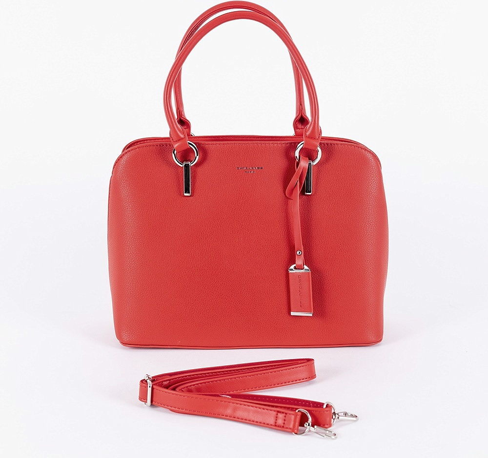 David Jones dámská elegantní středně velká kabelka do ruky CM6054 červená