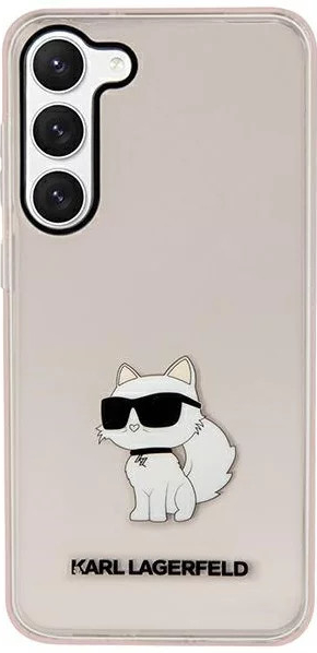 Pouzdro Karl Lagerfeld Samsung Galaxy S23+ Ikonik Choupette růžové