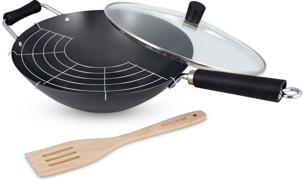 Ken Hom sada wok pánev s nepřilnavým povrchem Excellence 31 cm