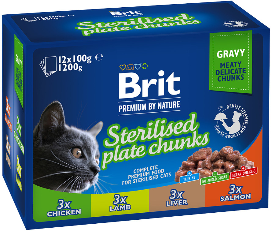 Brit Premium kastrát 12 x 100 g