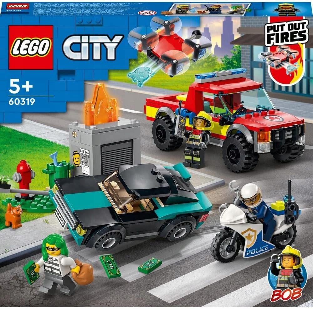LEGO® City 60319 Hasiči a policejní honička