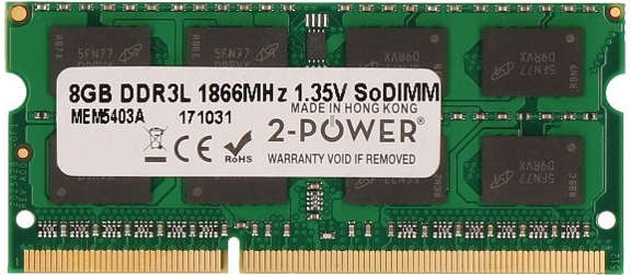 2-Power SODIMM DDR3 8GB 1866MHz CL13 MEM5403A