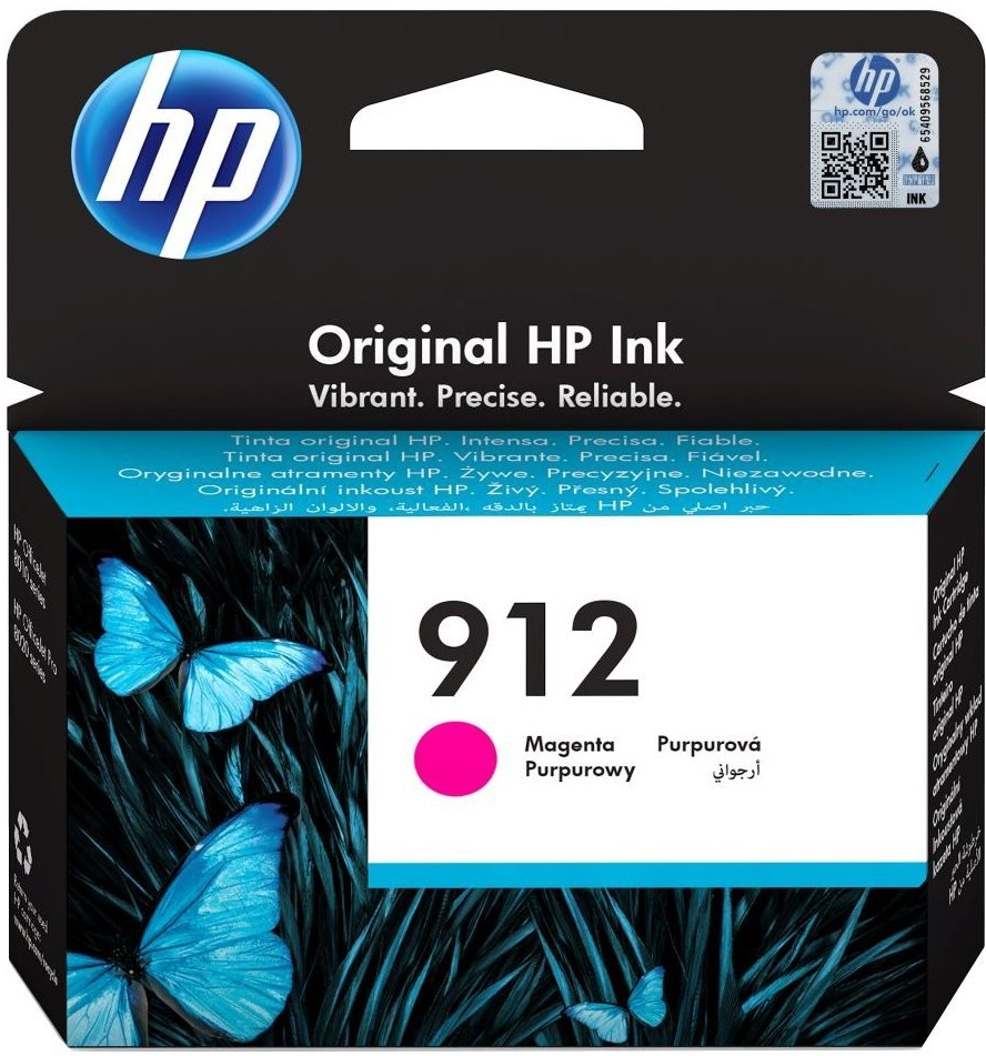 HP 912 originální inkoustová kazeta purpurová 3YL78AE