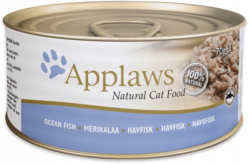 Applaws Cat Tin s mořskými rybami 6 x 70 g