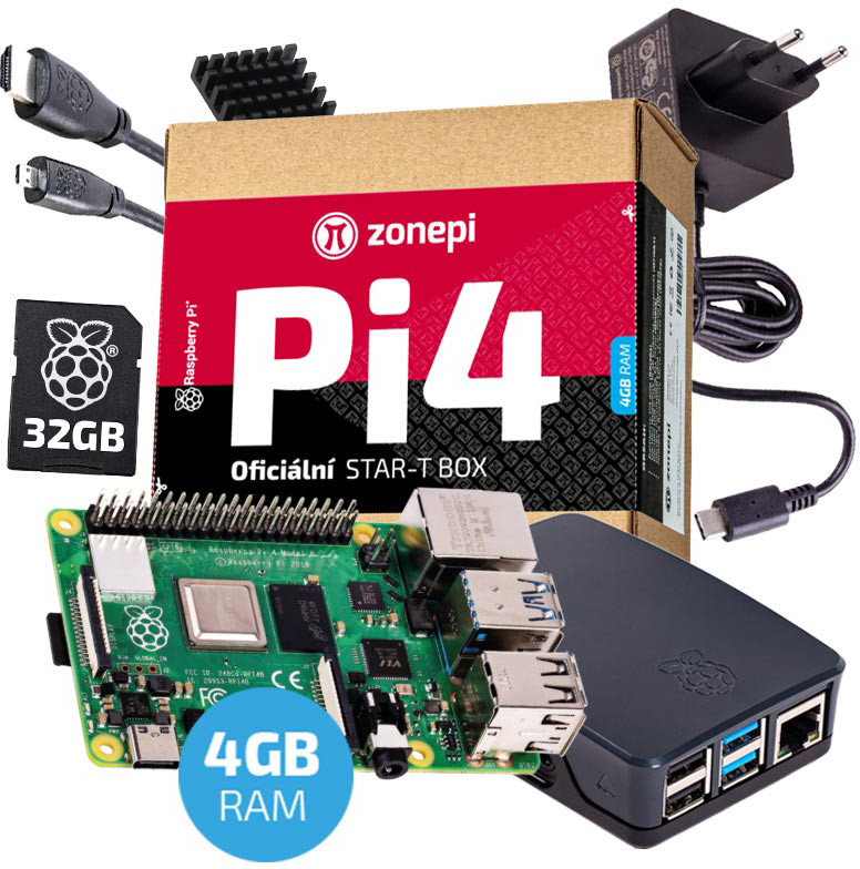 Raspberry Pi 4B 4GB oficiální sada