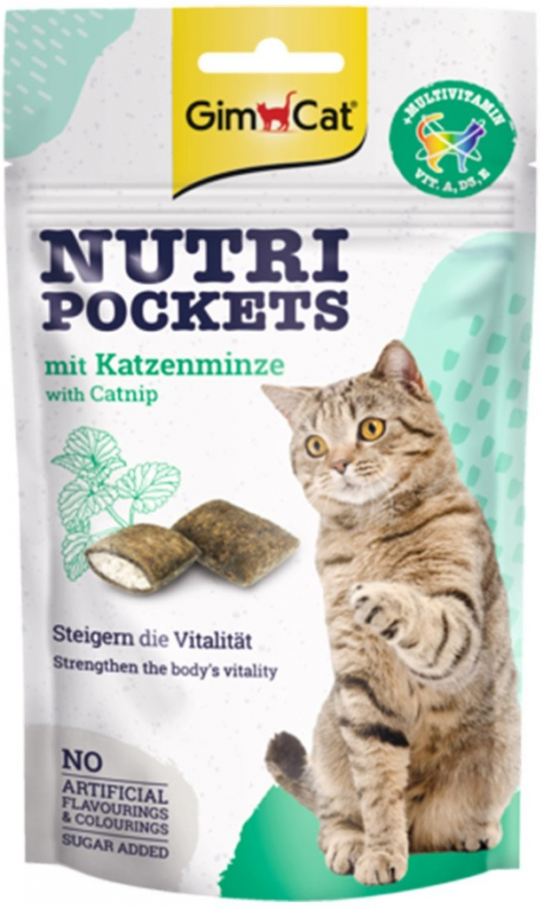 GimCat Nutri Pockets šanta kočičí 12 x 60 g