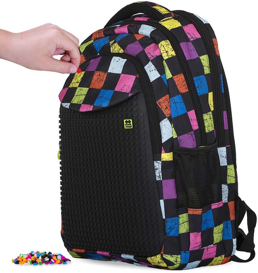 Pixie Crew studentský batoh barevné kostky