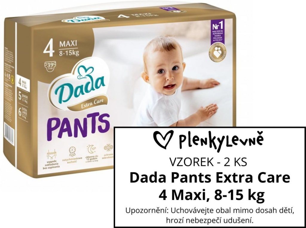 Dada Pants Extra Care 4 Maxi 8-15 kg 2 ks