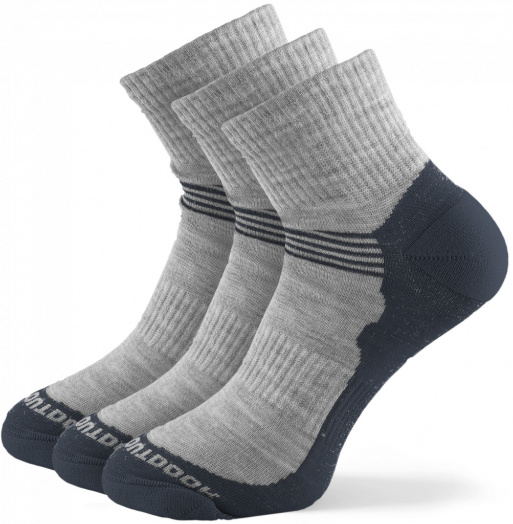 Zulu ponožky Merino Lite Man 3 pack šedá