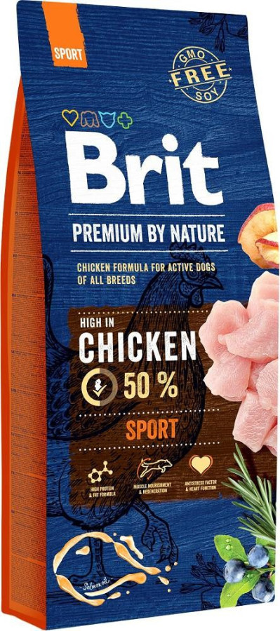 Brit Premium By Nature Sport Chicken 15 kg