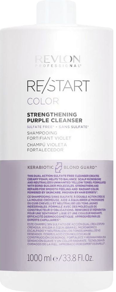 Revlon Restart Color Purple Fialový posilující šampon 1000 ml