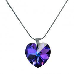 Swarovski Elements Srdce M Heliotrope s CRYSTALLIZED