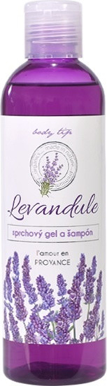 VIVACO Sprchový gel a šampon s levandulovým olejem BT Premium 250 ml
