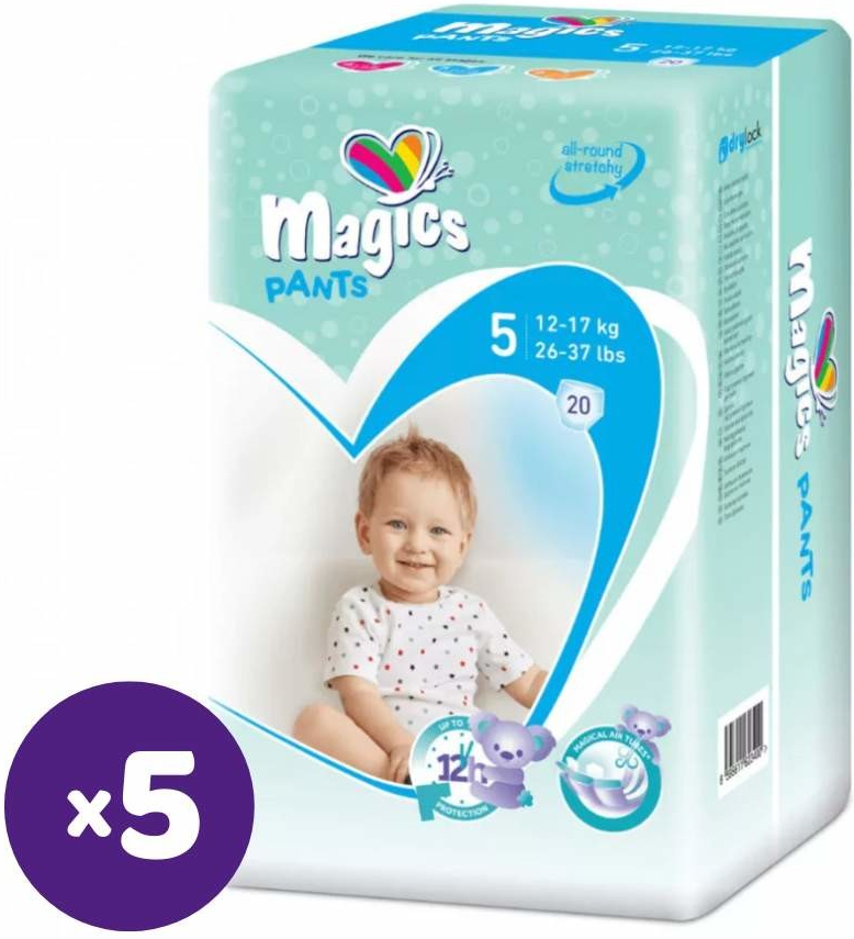 Magics Pants 5 Junior 12-18 kg 100 ks