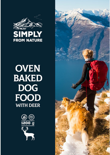 Simply From Nature Oven Baked Dog Food with deer 1,2 kg