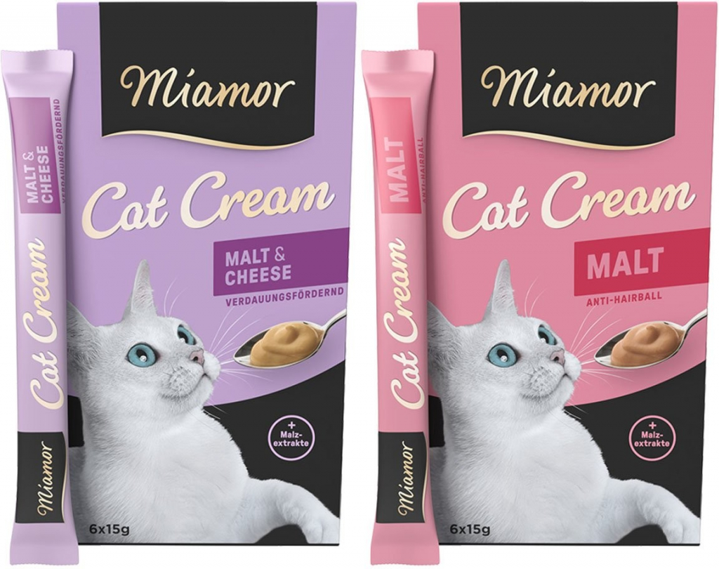 Miamor Cat Snack Cream variace chutí 2 x 6 x 15 g