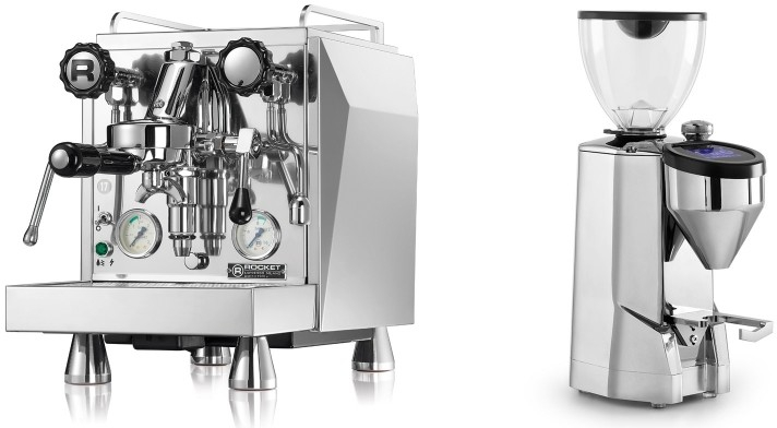 Set Rocket Espresso Giotto Cronometro V + Espresso SUPER FAUSTO