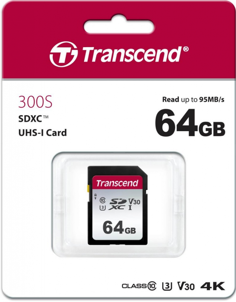 Transcend SDXC 64 GB UHS-I U3 TS64GSDC300S