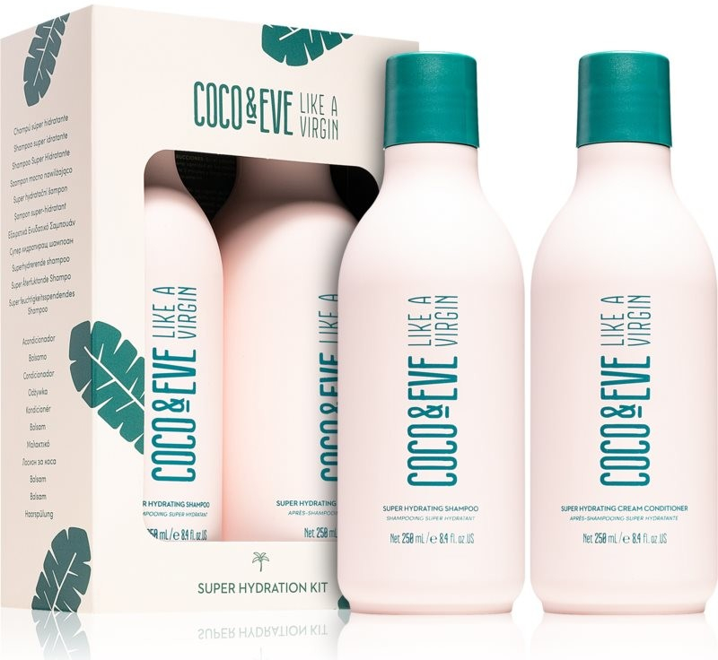 Coco & Eve Like A Virgin Like A Virgin Super Hydrating Shampoo hydratační šampon na vlasy 250 ml + Like A Virgin Super Hydrating Cream Conditioner hydratační kondicionér na vlasy 250