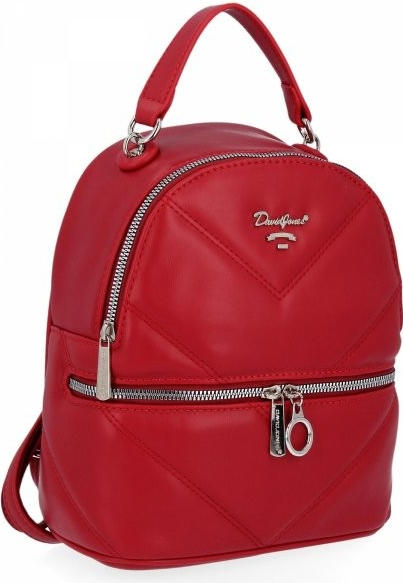 David Jones dámská kabelka batůžek červená 6613-2