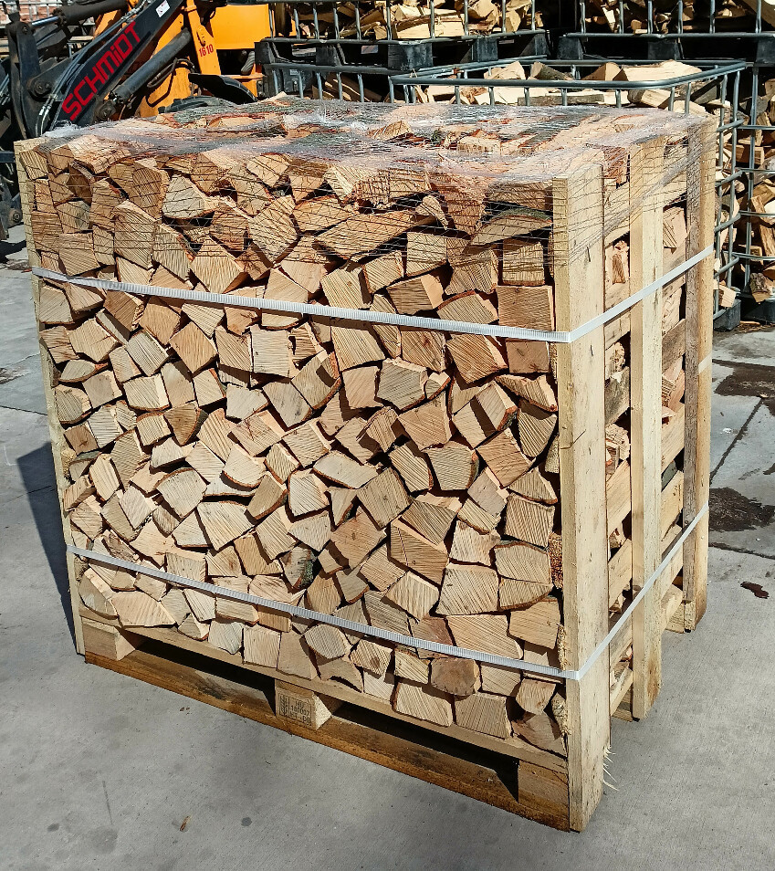 OPTIMTOP Suché palivové dřevo rovnané, smrk/borovice, 33 cm, 1 prmr
