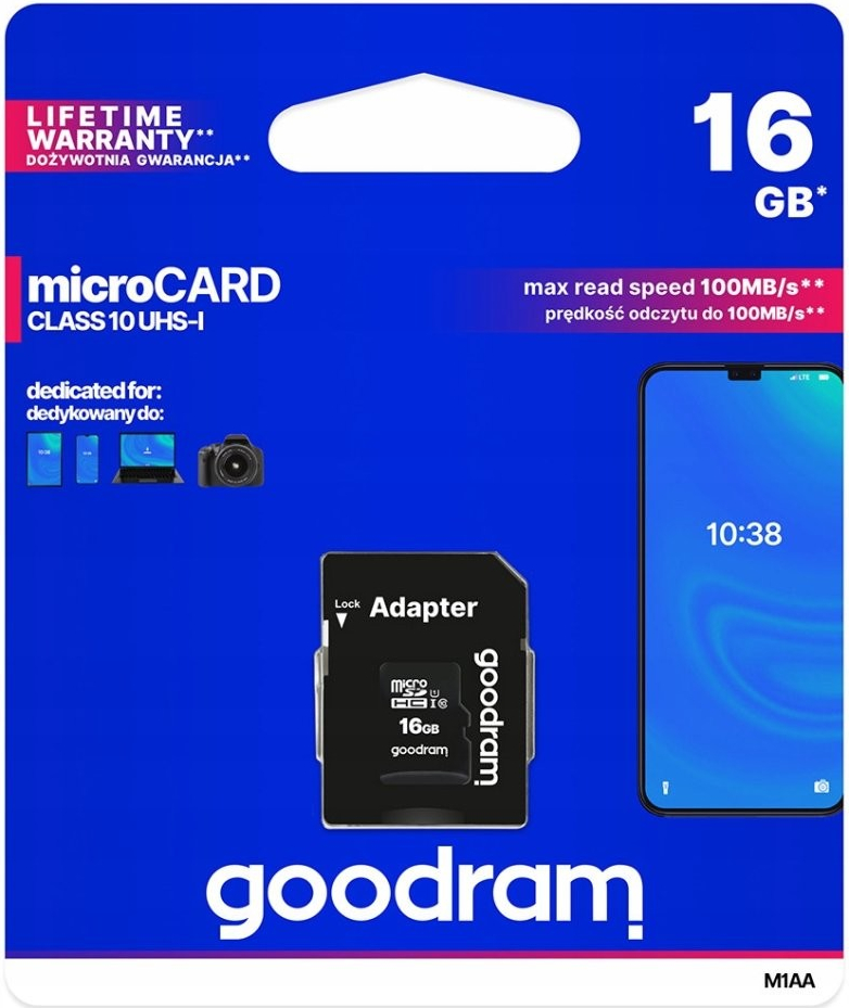 Goodram microSD 16 GB UHS-I M1AA-0160R11
