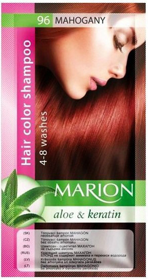 Marion Hair Color Shampoo 96 Mahogany barevný tónovací šampon mahagonová 40 ml