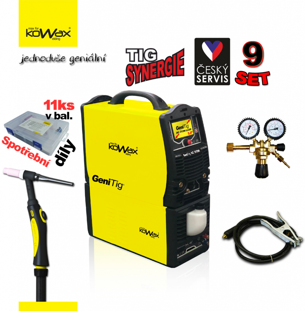 Kowax SET GeniTig 315W LCD 5s AC/DC TIG/MMA set 09