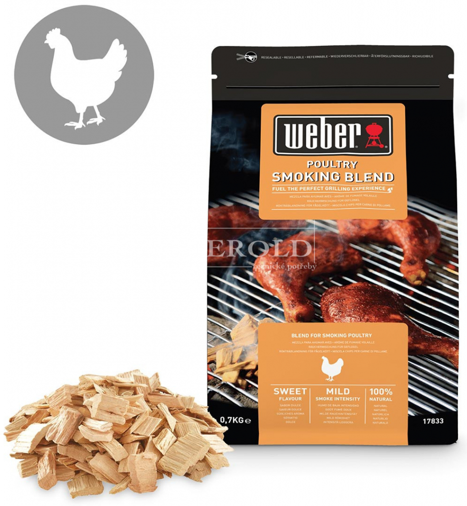 Weber 17833 Udící lupínky na drůbež 700g