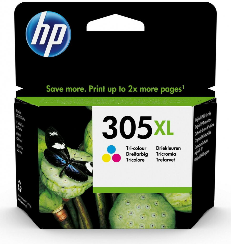 HP 305XL originální inkoustová kazeta tříbarevná 3YM63AE