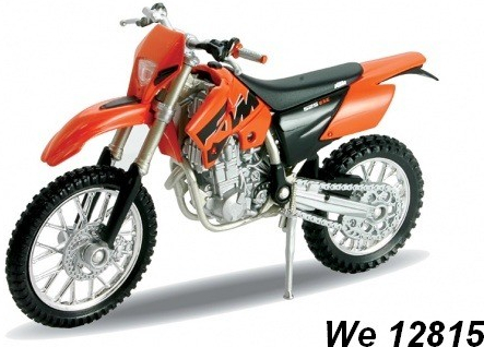 Welly KTM 525 EXC Oranžová 1:18