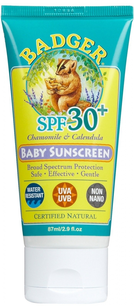 Badger Baby krém na opalování heřmánek a měsíček SPF30 87 ml