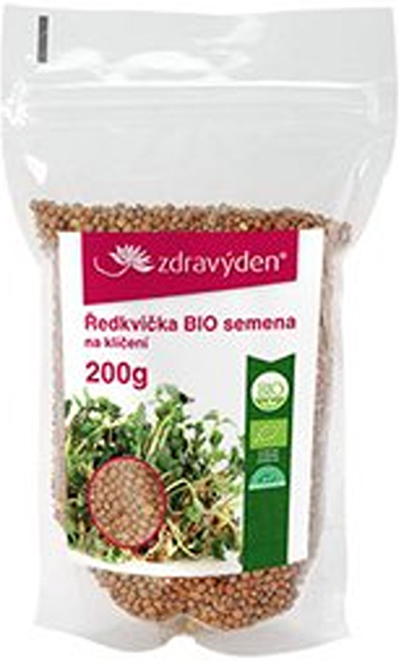 Zdravý den Ředkvička BIO semena na klíčení 200g