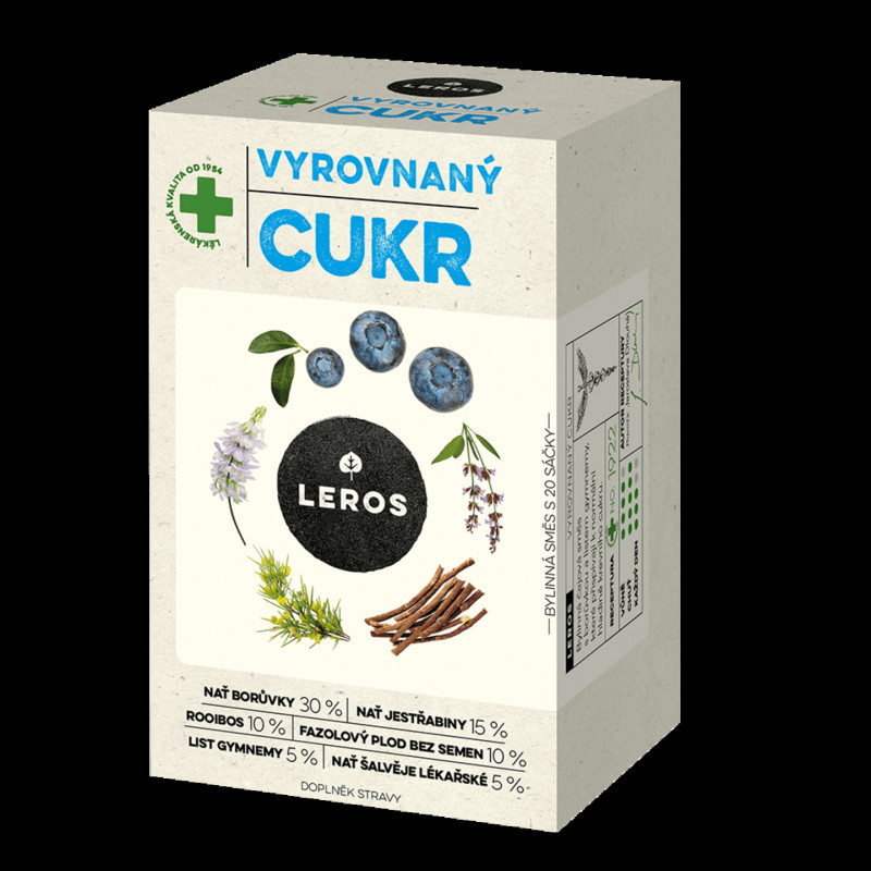 Leros Vyrovnaný cukr 20 x 1 g