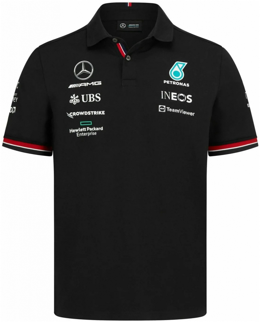 Mercedes polo triko AMG Petronas F1 Team black