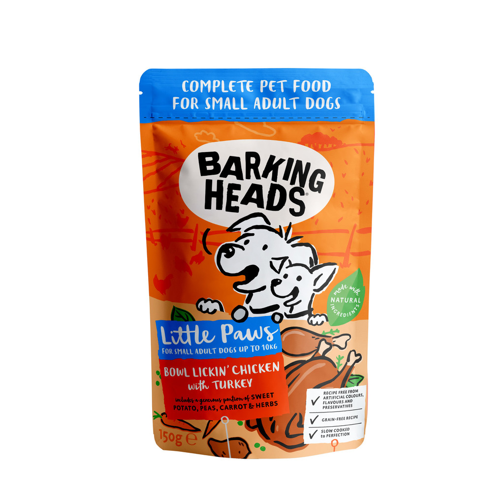 Barking Heads Little Paws Lickin\' Chicken & Turkey 150 g